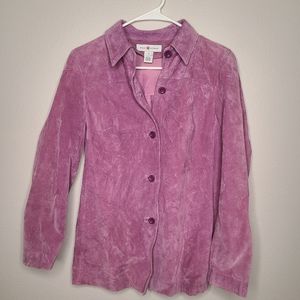 REAL CLOTHES - Woman Leather Pink Jacket